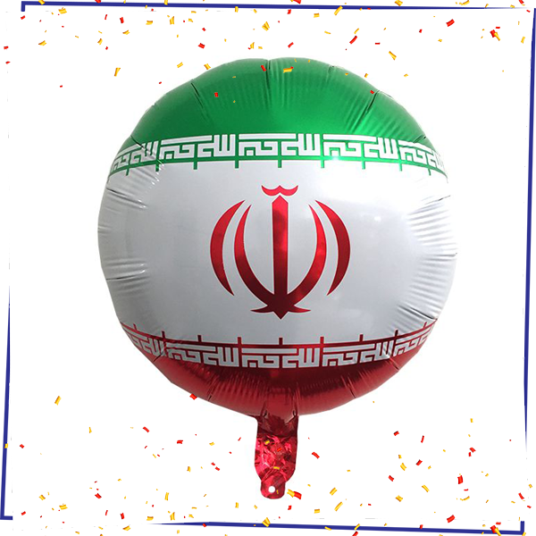بادکنک فویلی طرح پرچم ایران
